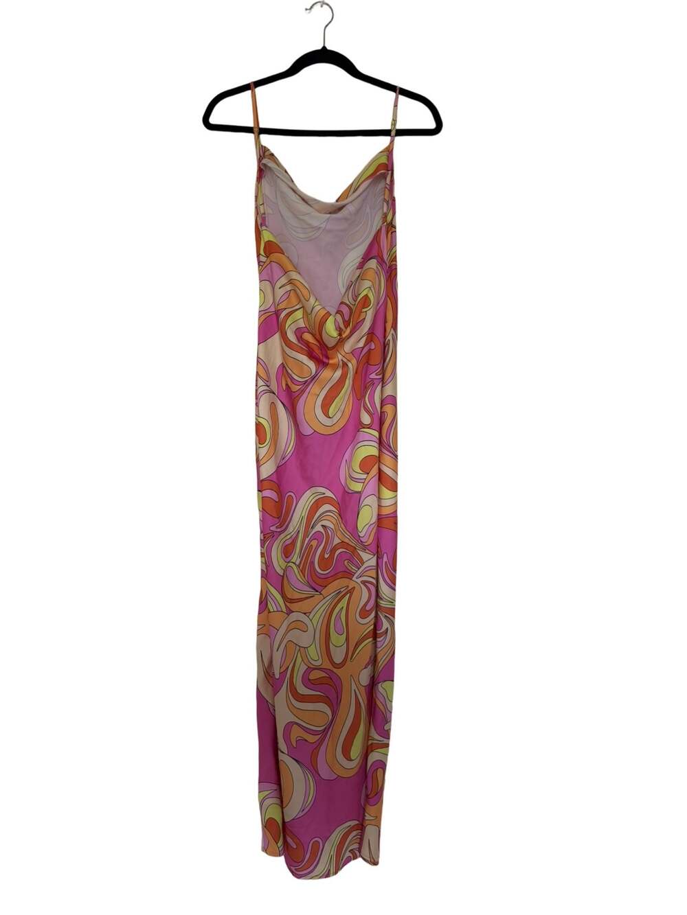 Meshki Jade Cowl Neck Backless Printed Maxi Dress with Side Slit Size M - Picture 6 of 7